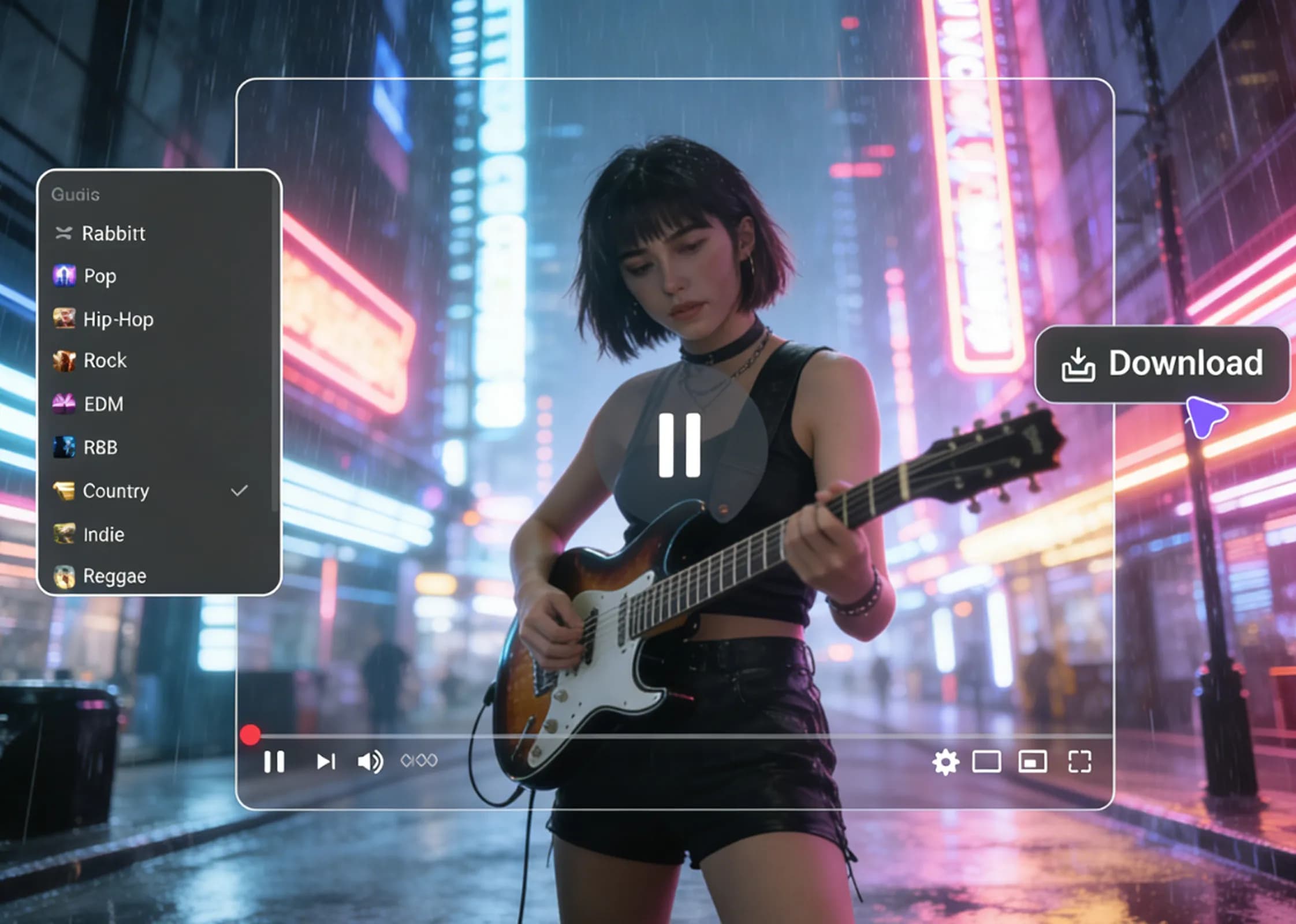 Download your FNF song with AI song maker