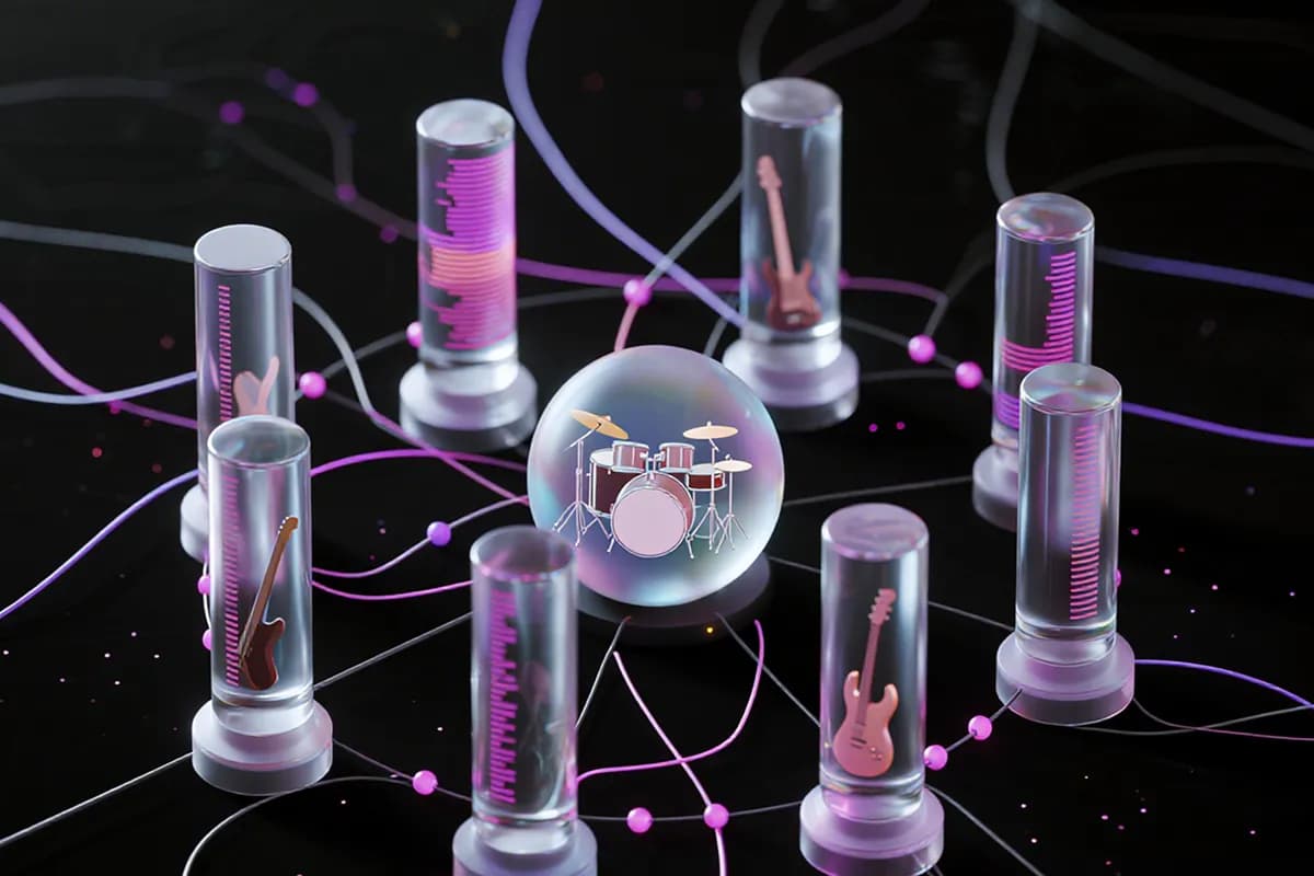 Layered AI Hum Music