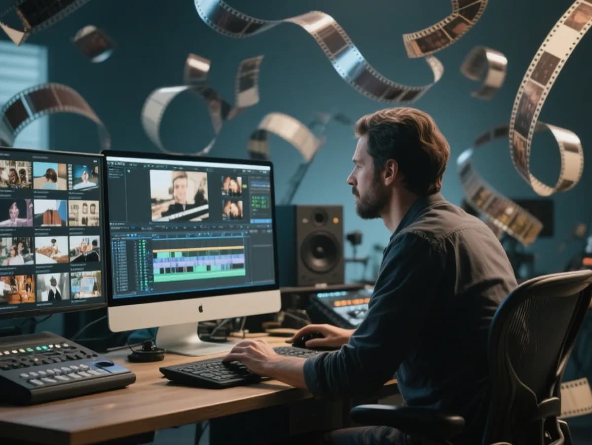 A creative team using a metal song generator for advertising