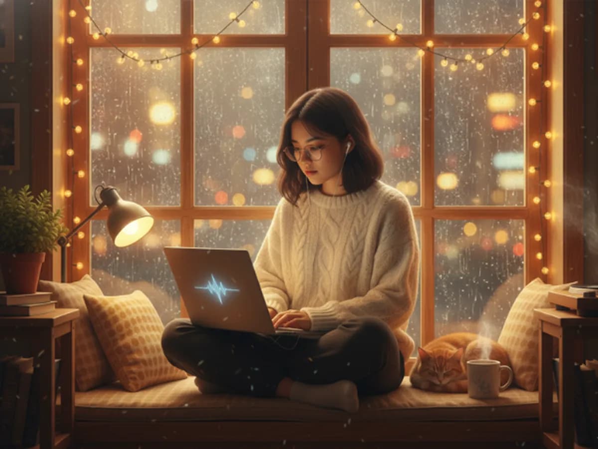 AI-generated lo-fi beat style