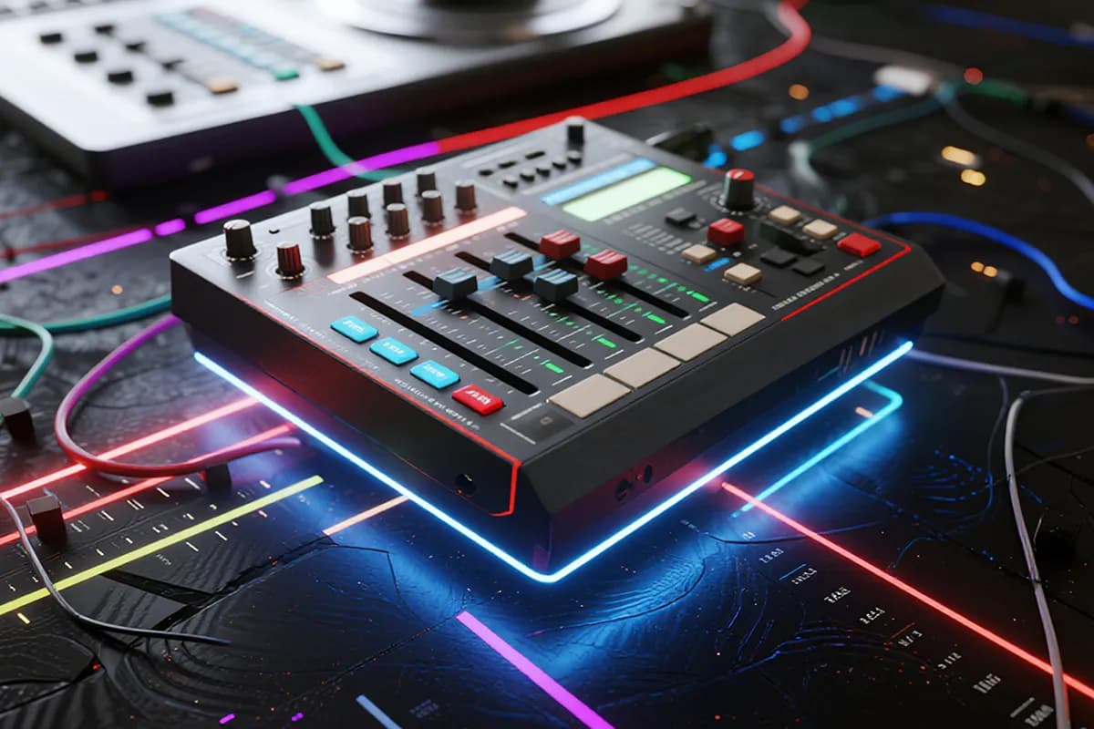 Music producer remixes vocals, beats from an ai stem splitter online